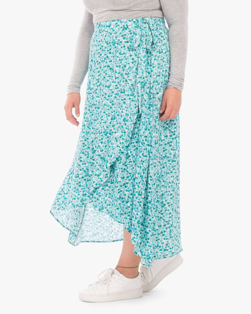 Side of plus size Bianka High-Low Wrap Skirt by Downing Studio | Dia&Co | dia_product_style_image_id:133219